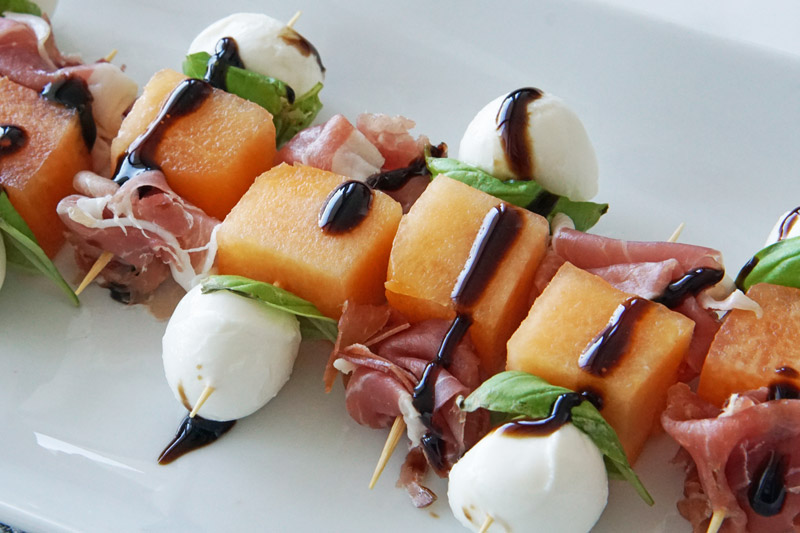 Prosciutto & Melon Appetizer Skewer