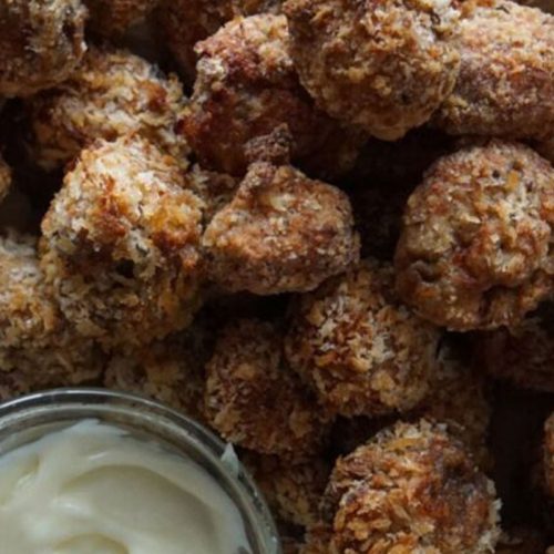 air fryer crispy mushrooms