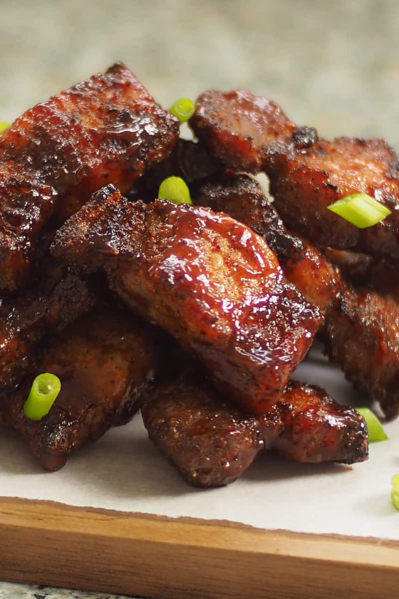 glazed pork belly bites
Air fryer pork belly bites
