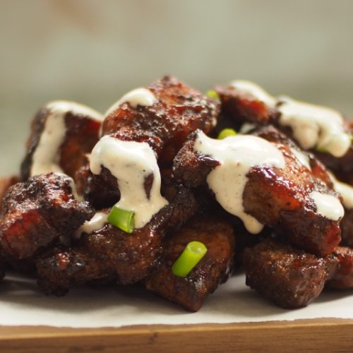 Pork belly bites