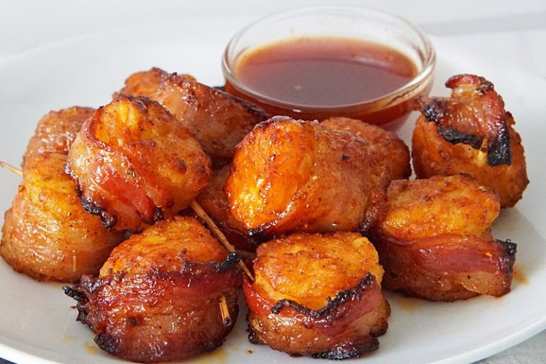Air fryer bacon wrapped tater tots