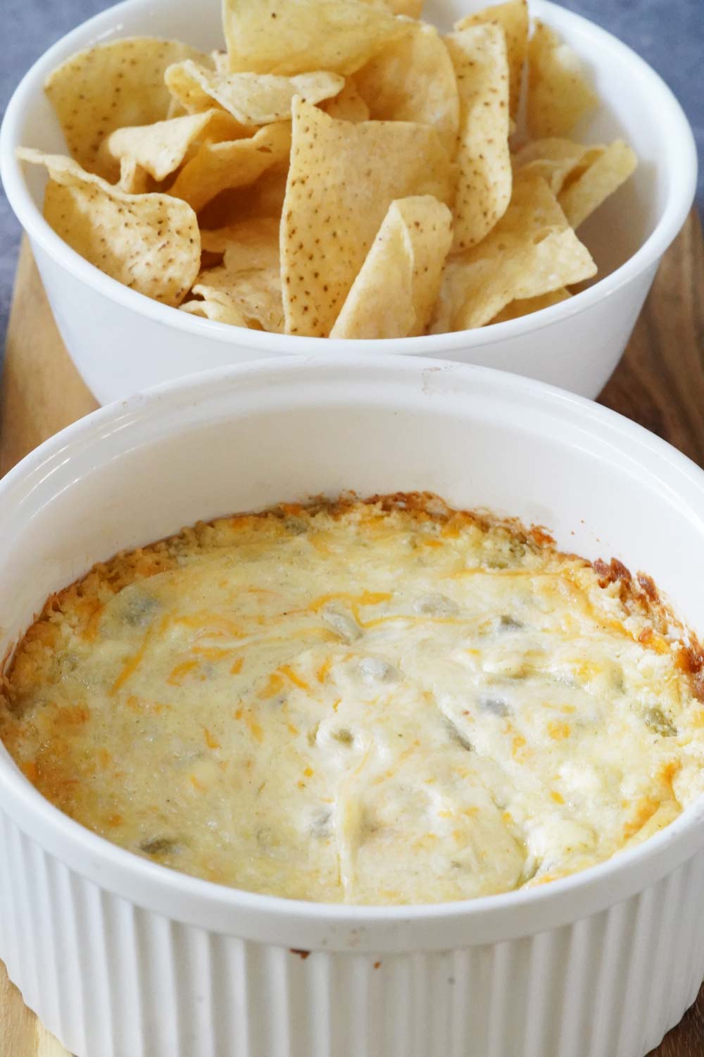 baked green chili dip