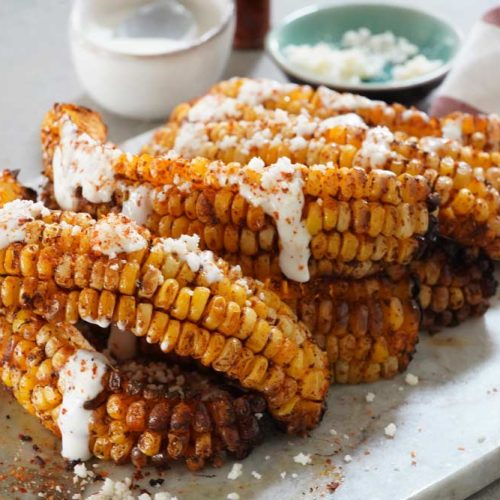Air fryer corn ribs