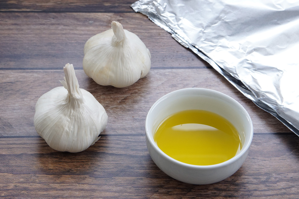 ingredients for Roasted garlic