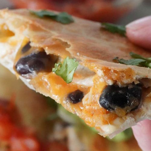 Air fryer quesadilla
