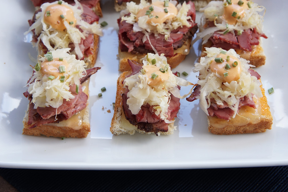 Reuben bites