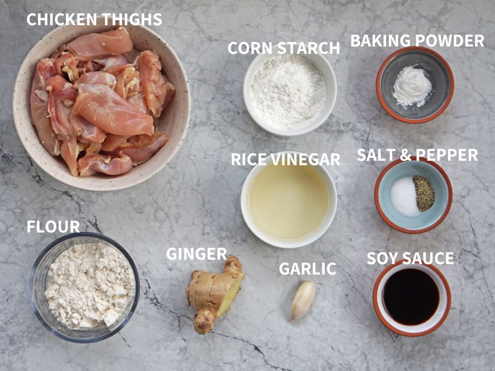 Ingredients for the chicken