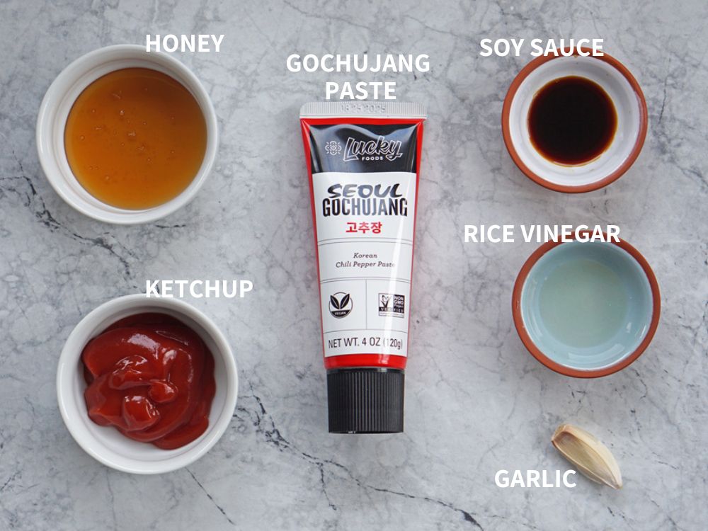 Ingredients for the sauce