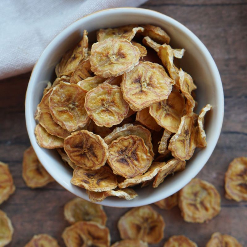 Air fryer banana chips