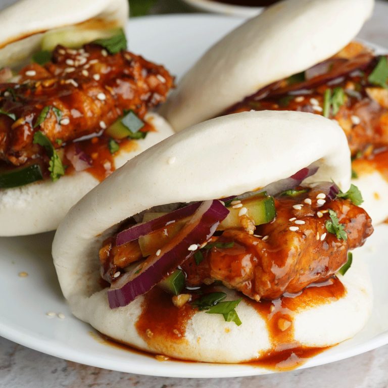Korean fried chicken bao
