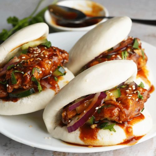 Korean fried chicken bao