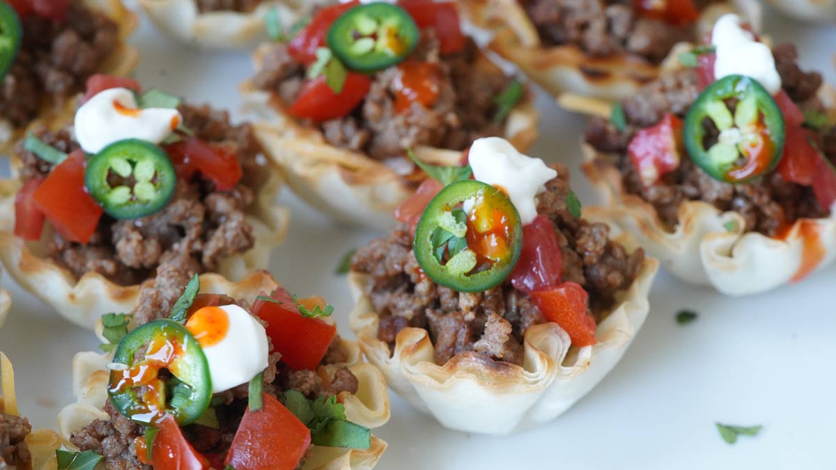 mini taco cups