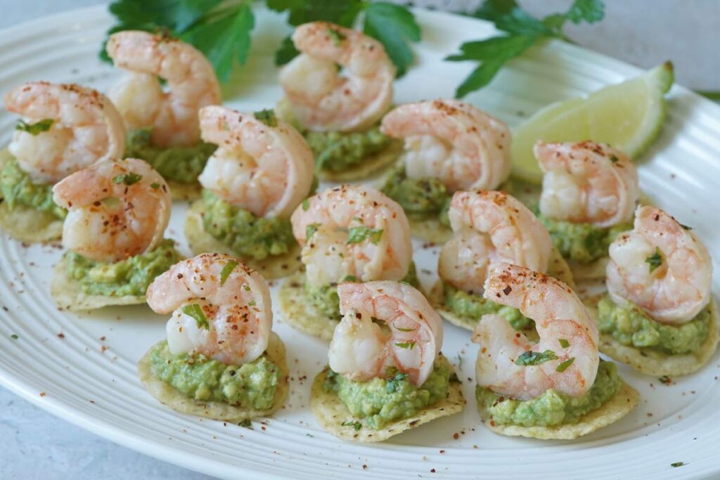Tortilla shrimp bites