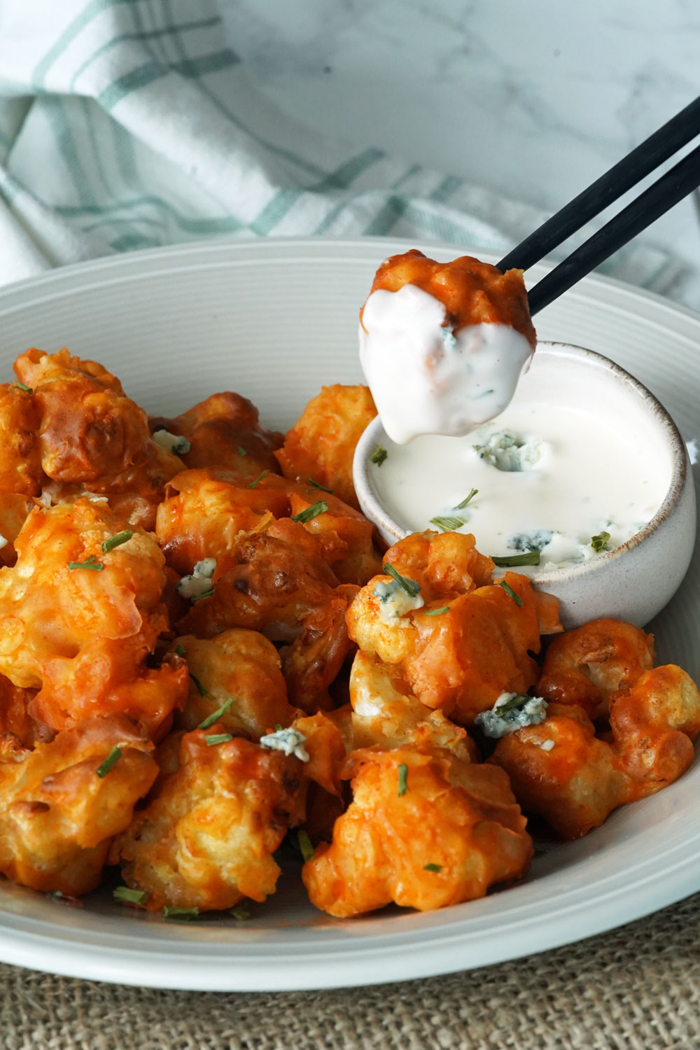 Buffalo Cauliflower Bites