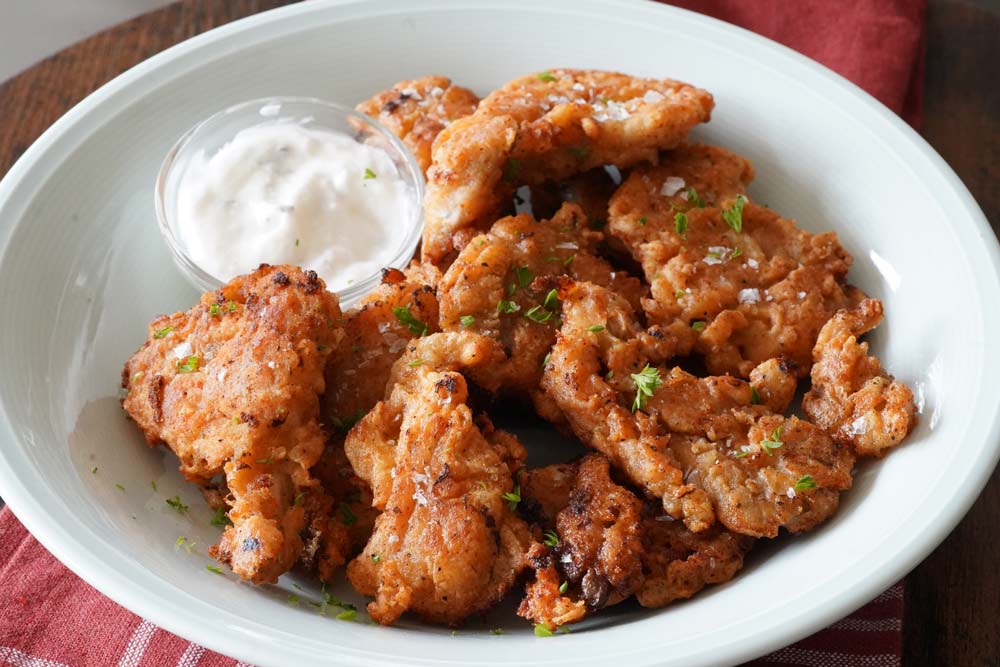 Fried Oyster Mushrooms