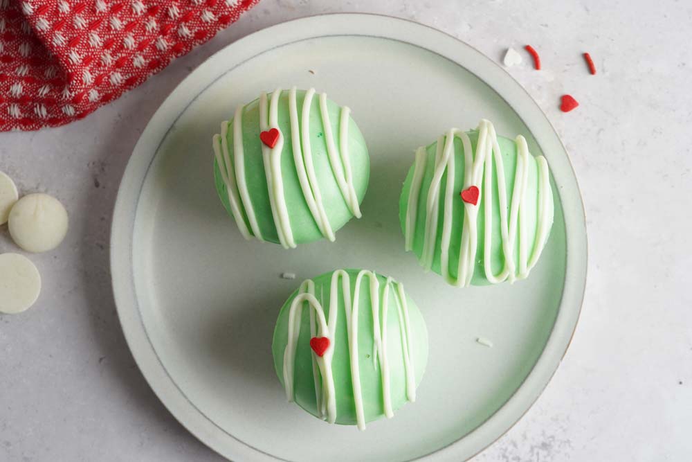 Grinch Hot Chocolate bombs