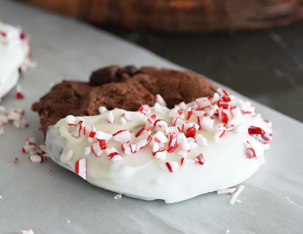 peppermint bark cookies