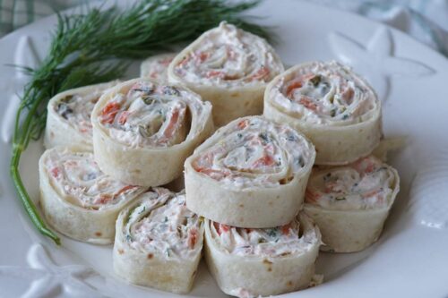 smoked salmon pinwheels