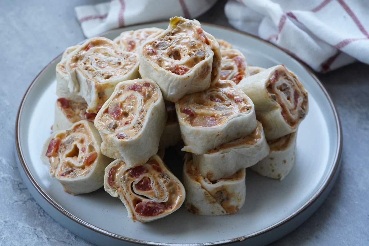 cheesy taco pinwheels