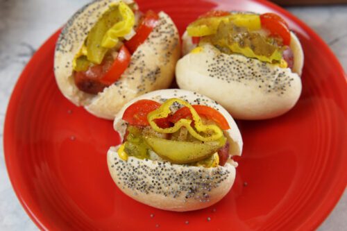 Chicago dog sliders