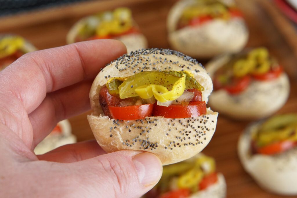 Mini Chicago dogs