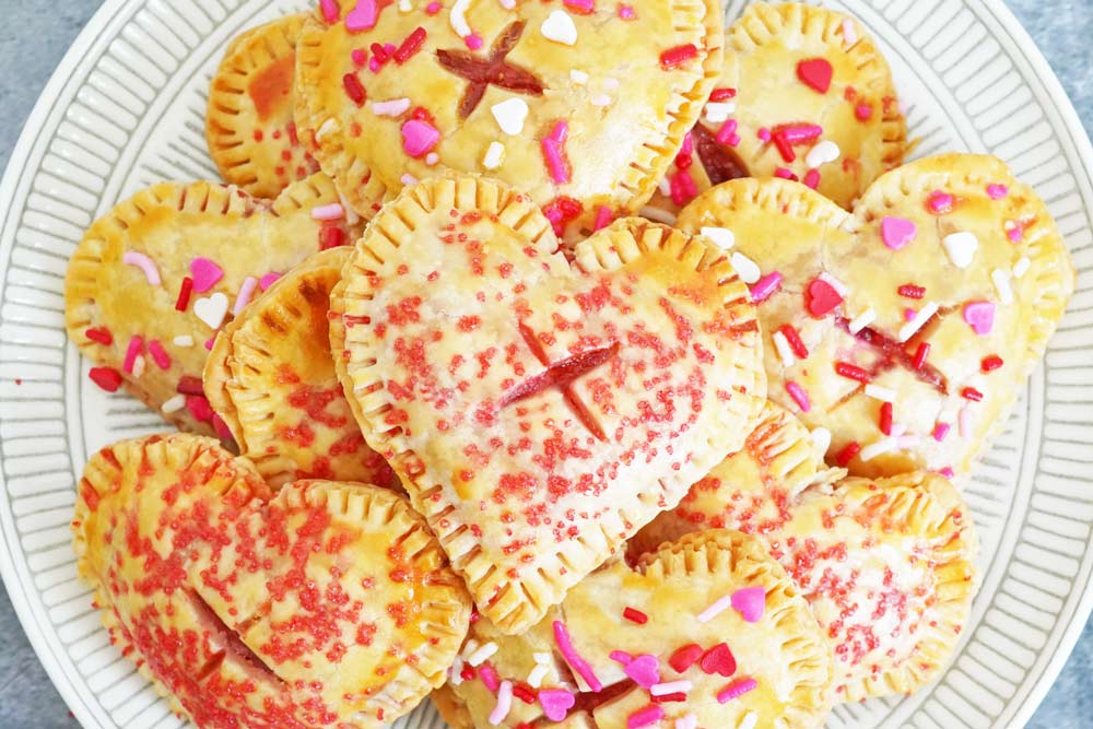 heart hand pies