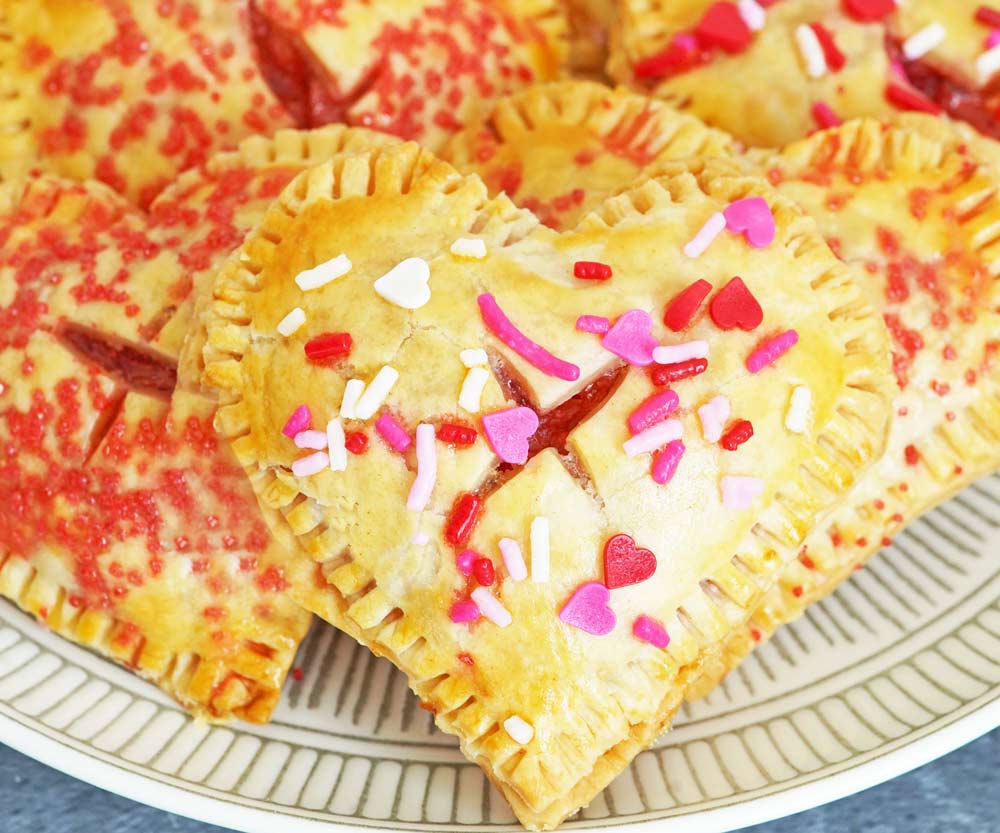 heart hand pie