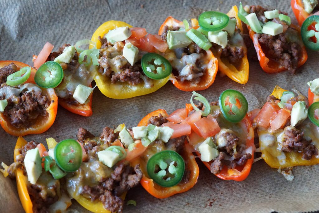 mini pepper nachos