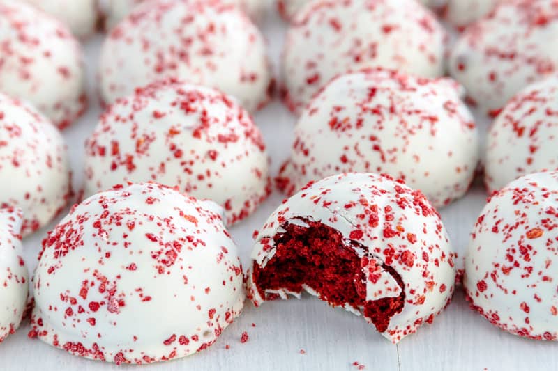 red velvet truffles