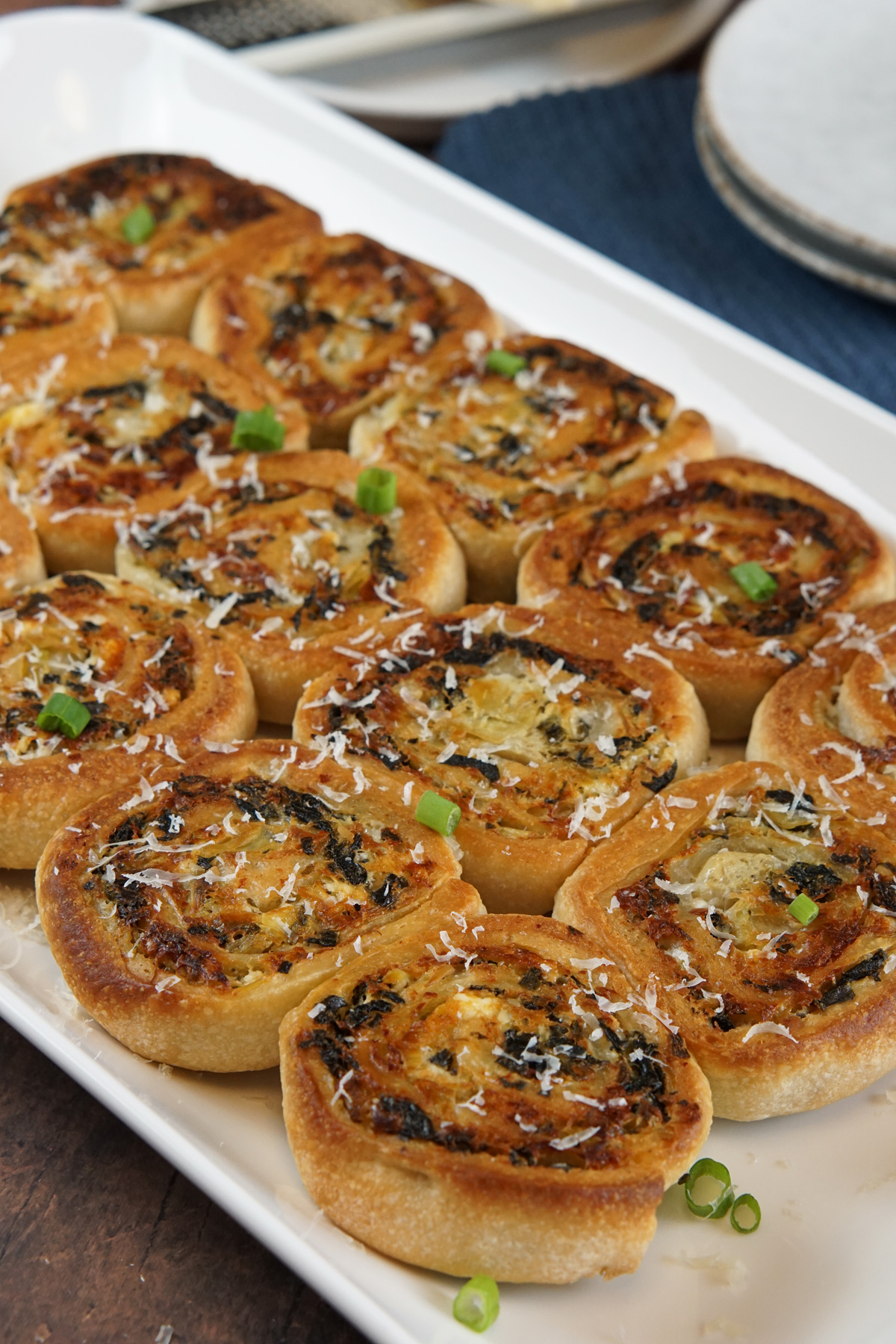 spinach and artichoke pinwheels
