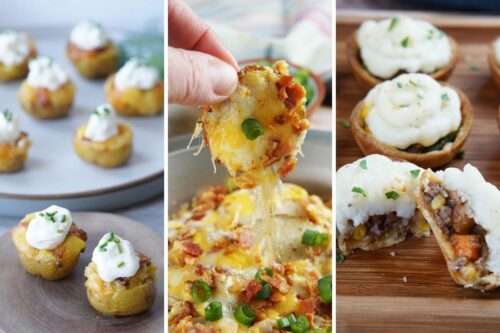 Potato bites, irish nachos, and mini shepherd's pies