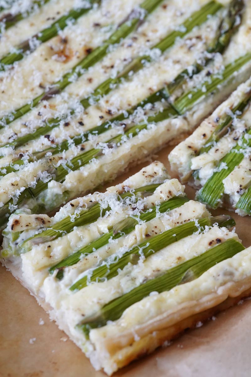 asparagus and gruyere tart