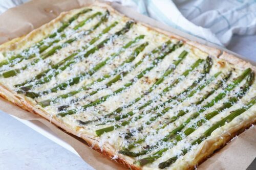 asparagus and gruyere tart