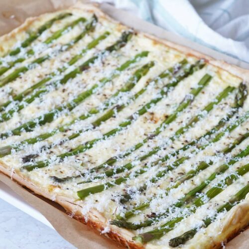 asparagus and gruyere tart