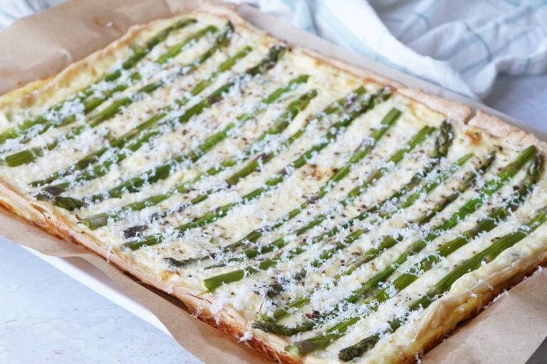 asparagus and gruyere tart