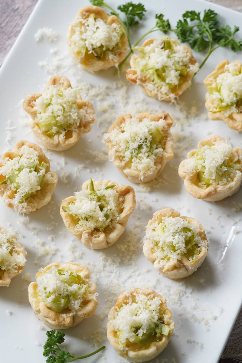 Gruyere & Asparagus Tartlets