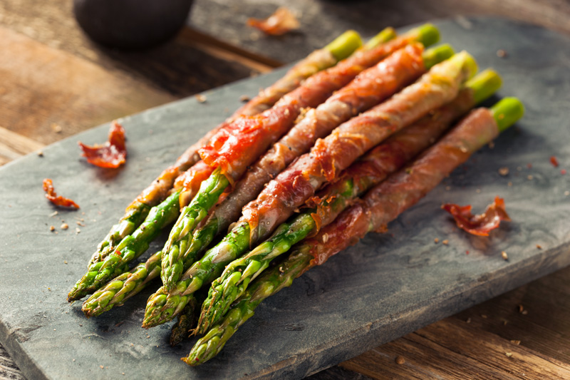 Bacon wrapped asparagus