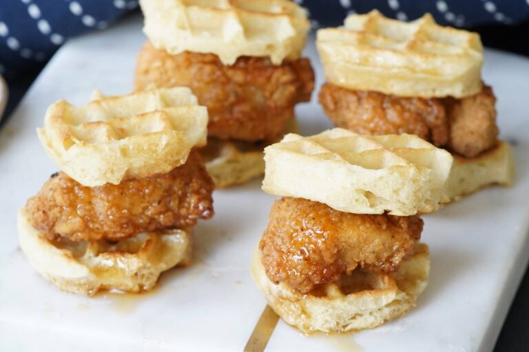 chicken & waffle sliders