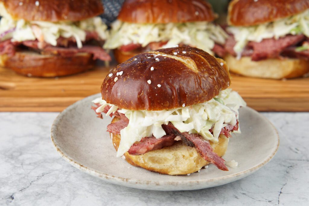 Corned beef and cabbage sliders