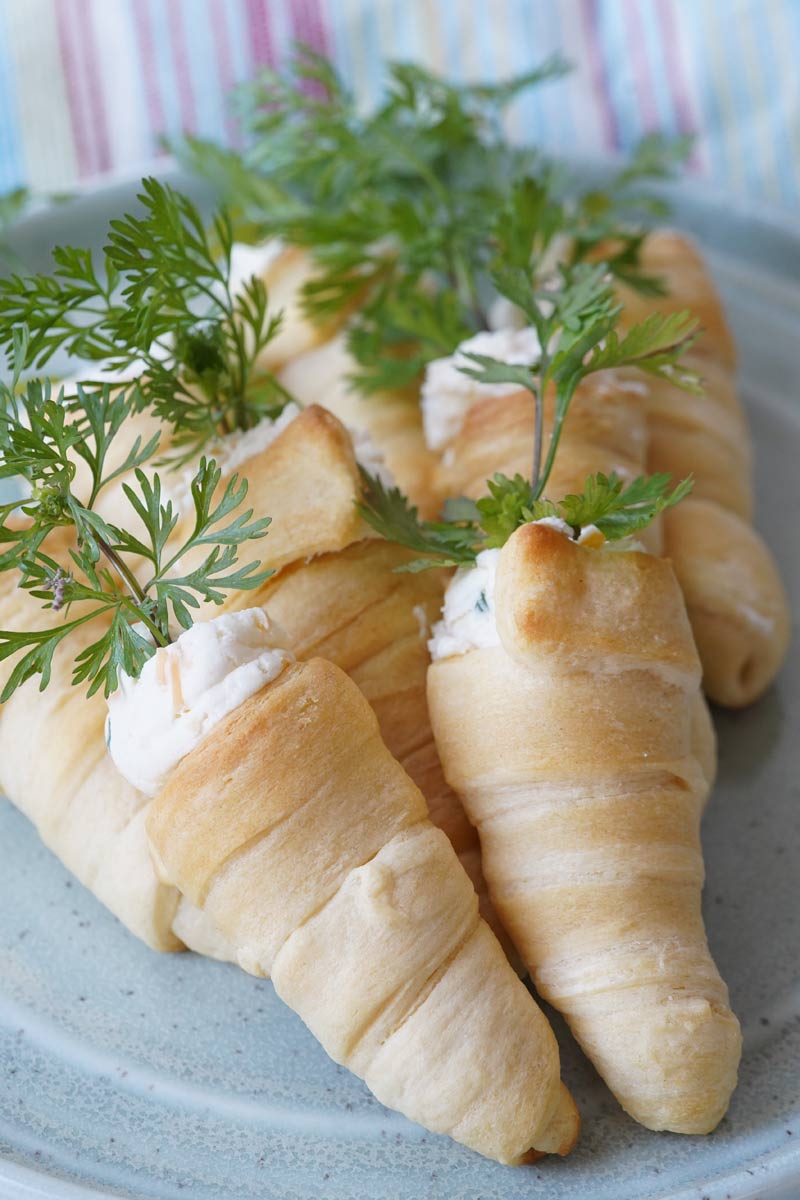 crescent roll carrots