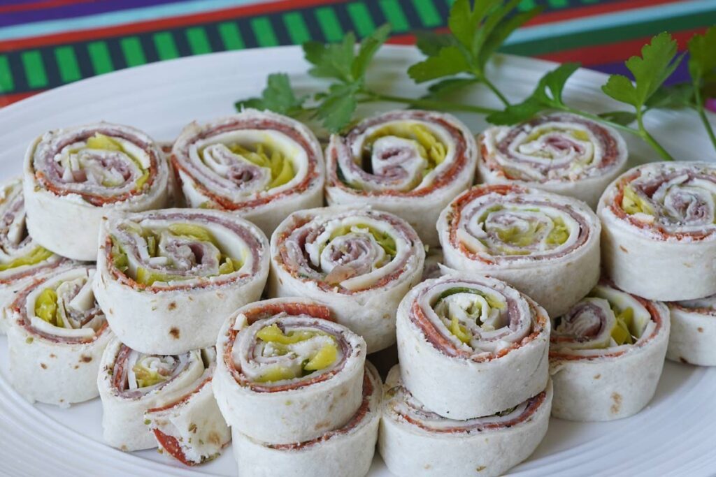 zesty italian pinwheels