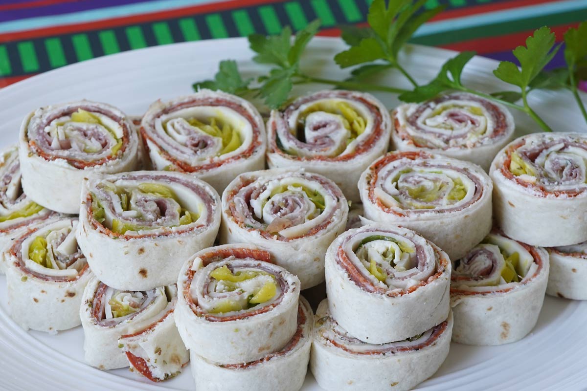 Zesty Italian Pinwheels Party Appetizer