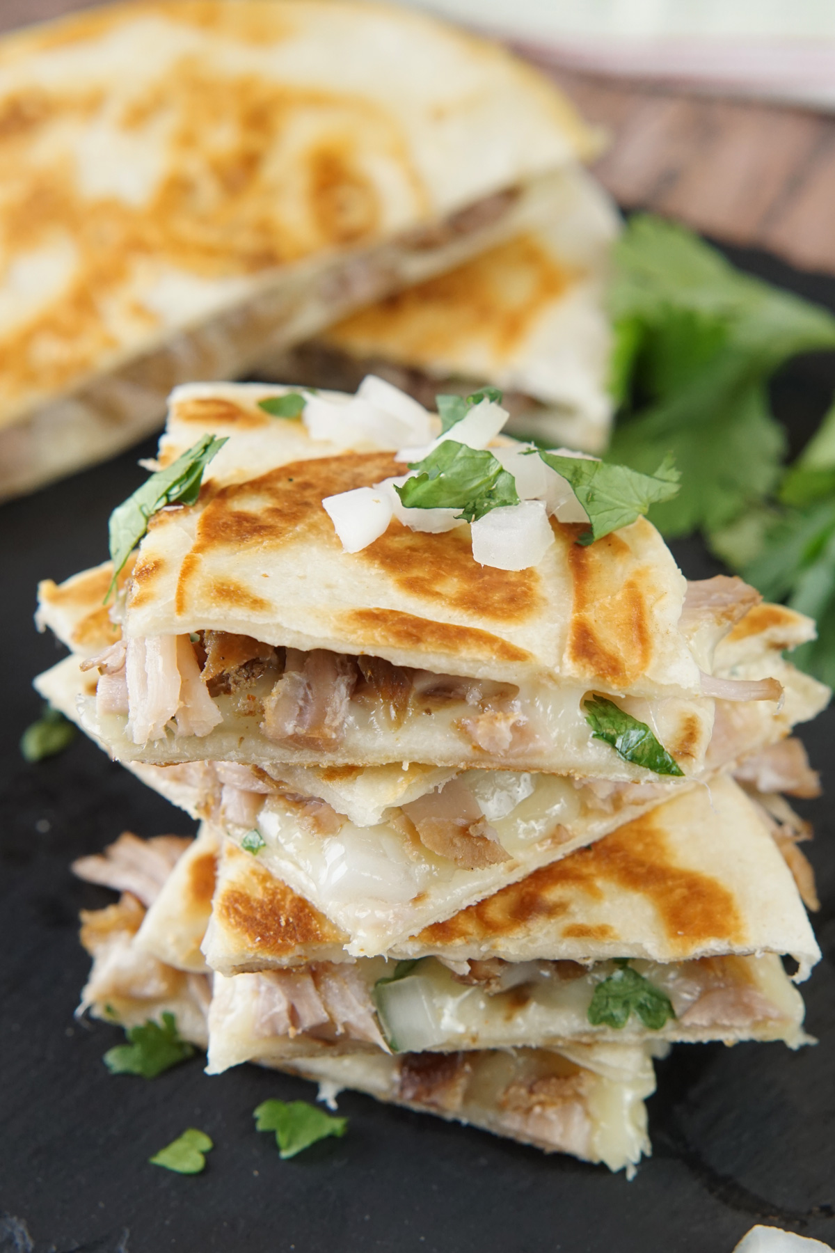 Mini carnitas quesadillas