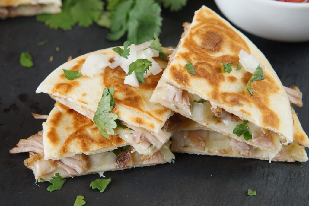Mini carnitas quesadillas
