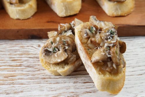 Mushroom crostini