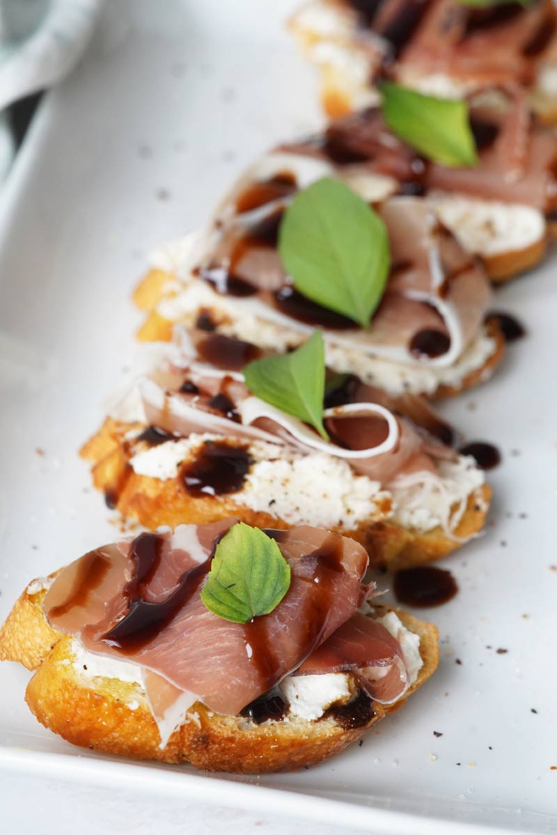 Prosciutto & Ricotta Crostini