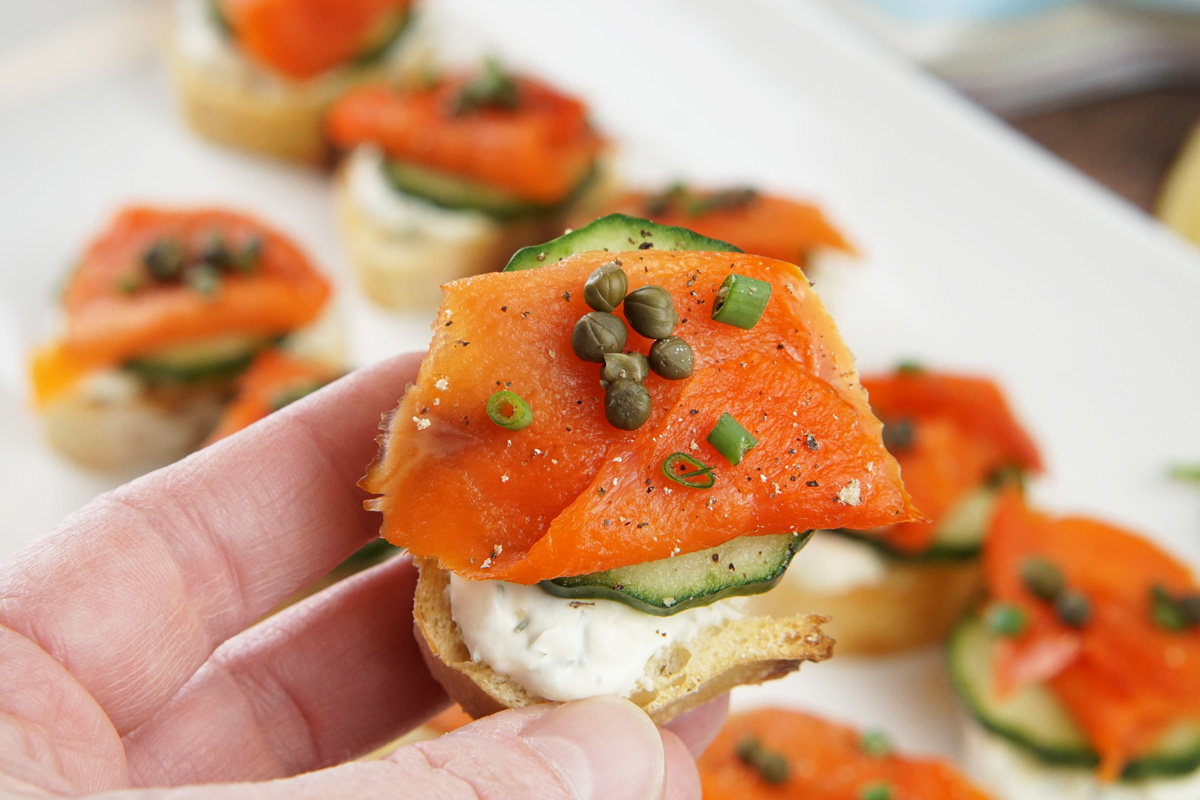 Smoked Salmon Crostini