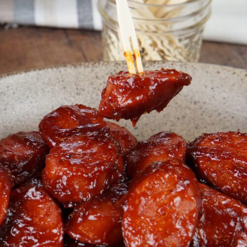 BBQ smoked sausage bites