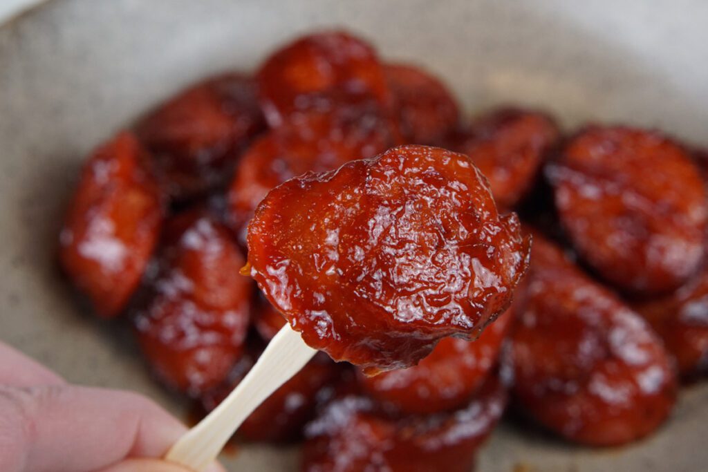 BBQ smoked sausage bites