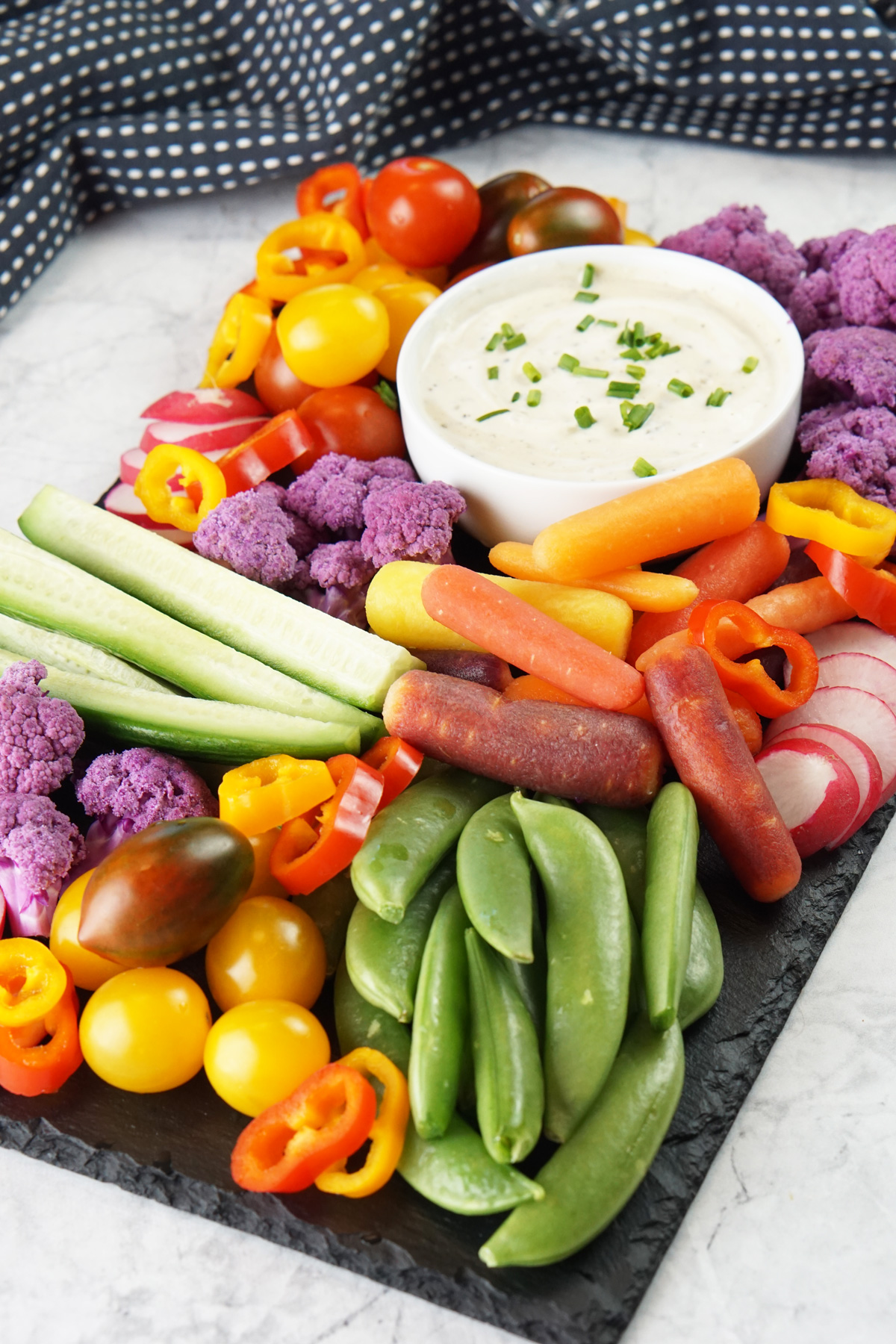 Easter brunch veggie board
